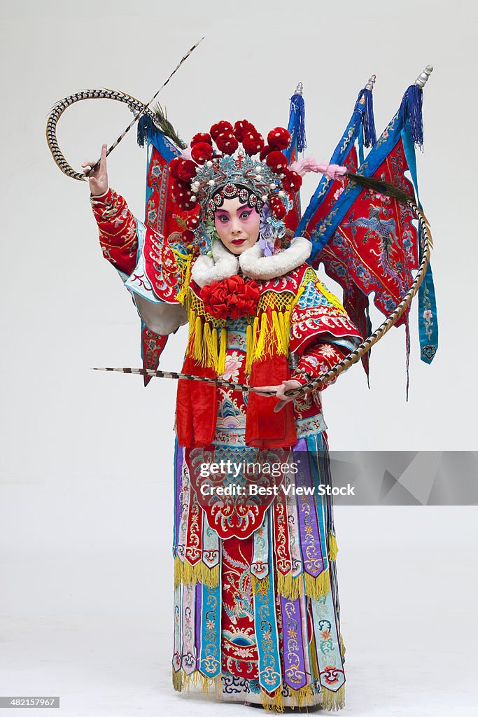 Beijing opera actor dancing