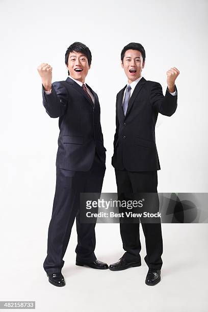 studio shot business men - two people studio shot stock pictures, royalty-free photos & images