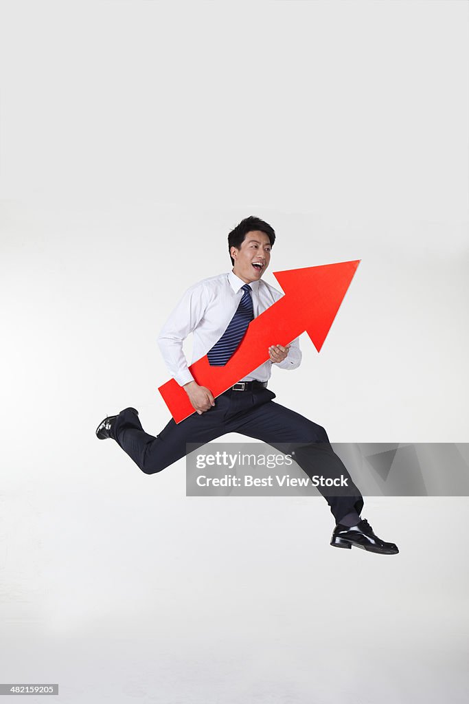 The studio shoot business men work