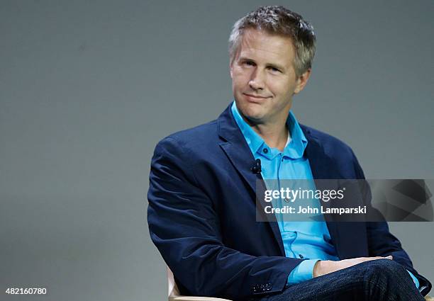 Daniel Junge speaks during meet the filmmaker series, "A Lego Brickumentary" at the Apple Store Soho on July 27, 2015 in New York City.