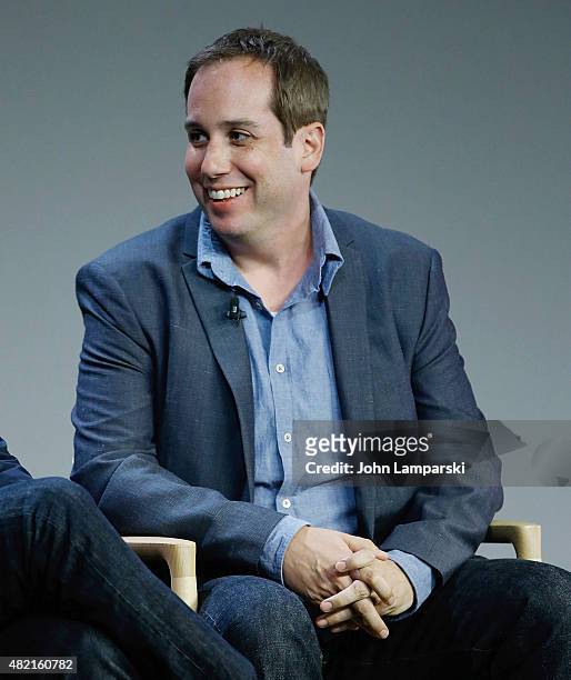 Kief Davidson speaks during meet the filmmaker series, "A Lego Brickumentary" at the Apple Store Soho on July 27, 2015 in New York City.
