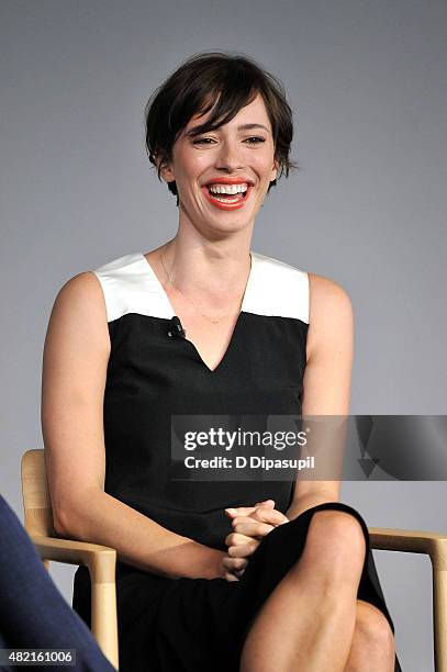 Rebecca Hall attends Meet the Filmmaker: Joel Edgerton and Rebecca Hall, "The Gift" at Apple Store Soho on July 27, 2015 in New York City.