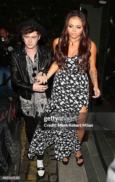 Jesy Nelson at Hakkasan restaurant on July 13, 2015 in London, England.