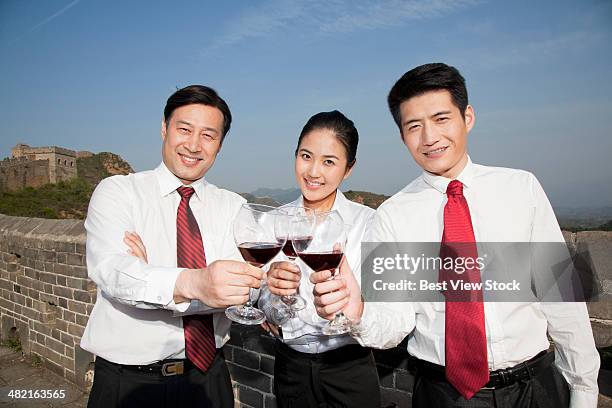 Business Woman On The Great Wall, Foto de stock