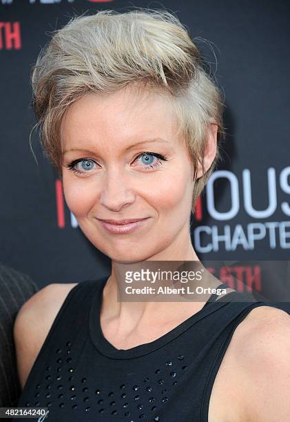 Director Axelle Carolyn arrives for the Premiere Of Focus Features' "Insidious: Chapter 3" held at TCL Chinese Theatre on June 4, 2015 in Hollywood,...