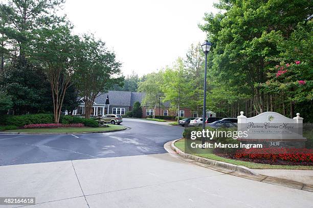 General view of atmosphere at Peachtree Christian Hospice after Bobbi Kristina Brown passing on July 27, 2015 in Duluth, Georgia.