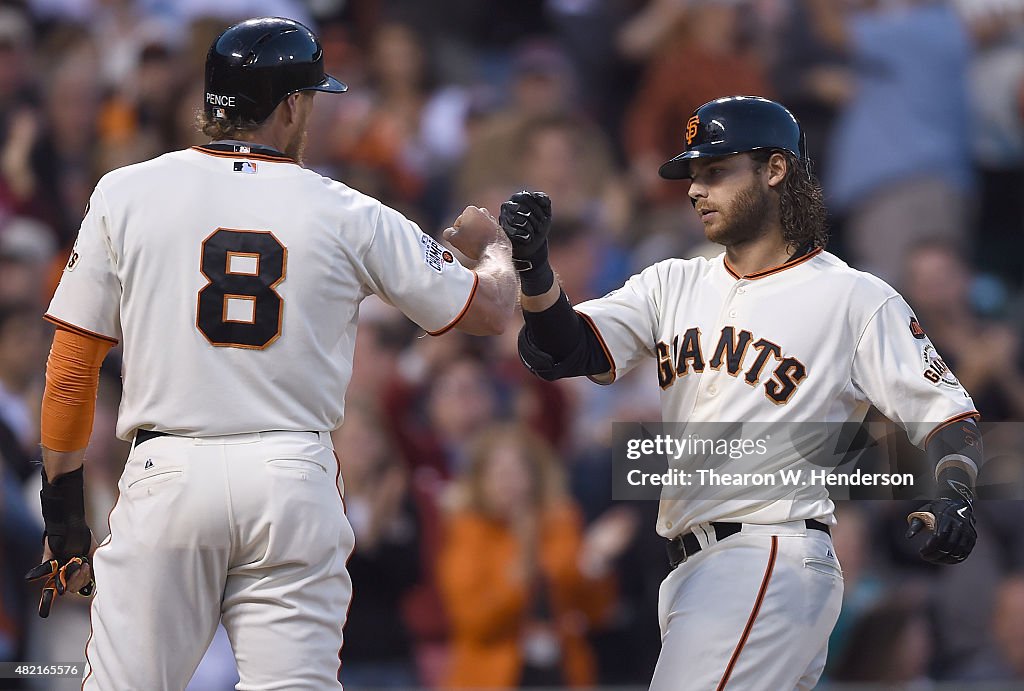 Milwaukee Brewers v San Francisco Giants