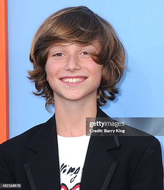 Actor Steel Stebbins arrives at the Premiere Of Warner Bros. 'Vacation' at Regency Village Theatre on July 27, 2015 in Westwood, California.