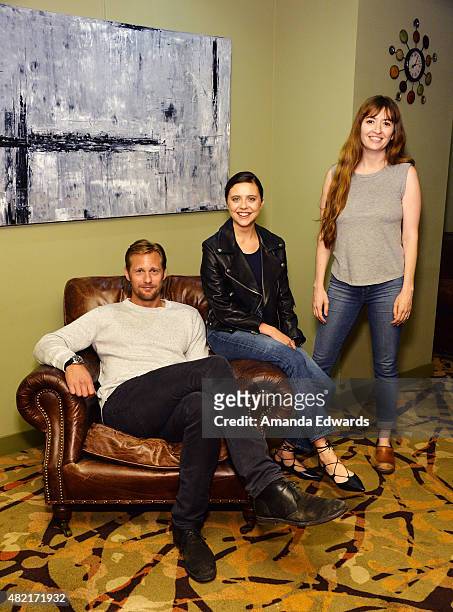 Actor Alexander Skarsgard, actress Bel Powley and director Marielle Heller attend the Los Angeles Times Indie Focus Screening of "The Diary Of A...