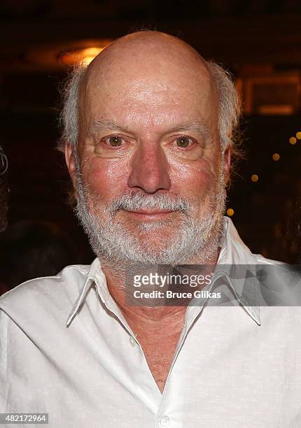 James Burrows poses backstage at the hit new musical "Hamilton" on Broadway at The Richard Rogers Theater on July 27, 2015 in New York City.
