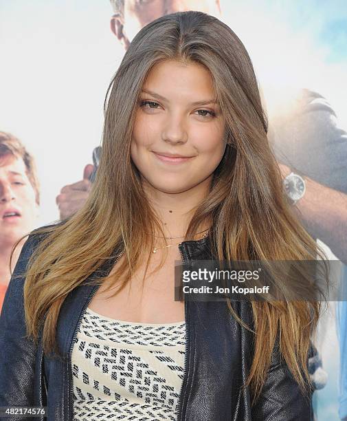 Actress Catherine Missal arrives at the Los Angeles Premiere "Vacation" at Regency Village Theatre on July 27, 2015 in Westwood, California.