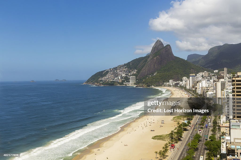 View of Ipanema beach, Rio De Janeiro, Brazil