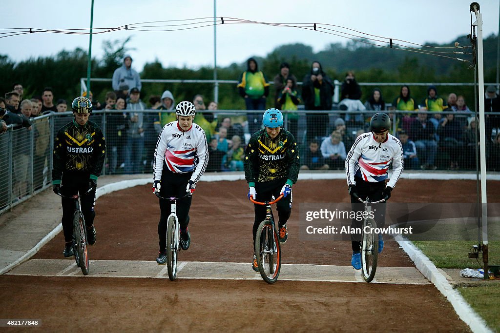 Great Britain v Australia - Womens & Mens Ashes Test: Cycle Speedway