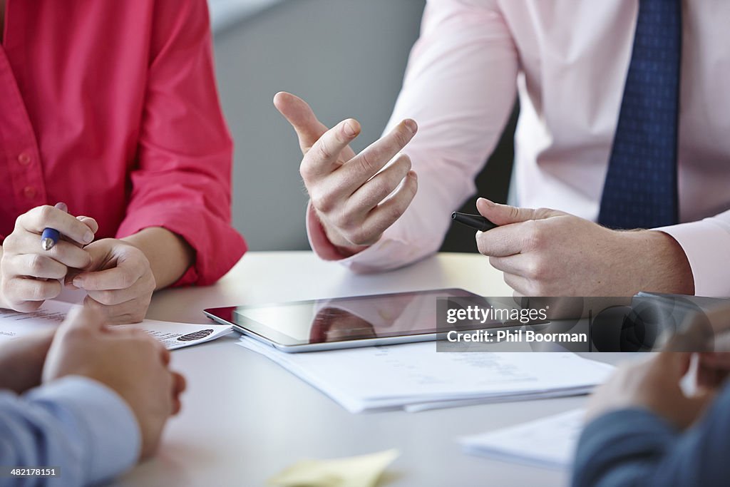 Business colleagues in meeting