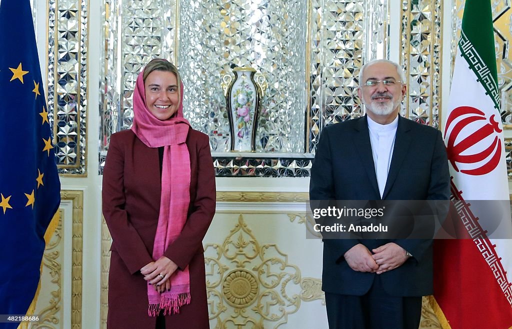 EU foreign policy chief Federica Mogherini visits Tehran