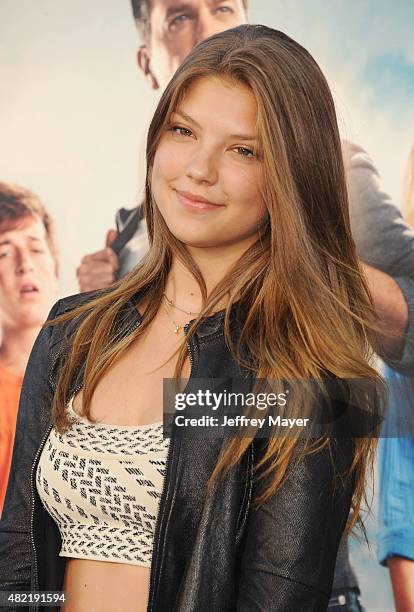 Actress Catherine Missal arrives at the Premiere Of Warner Bros. 'Vacation' at Regency Village Theatre on July 27, 2015 in Westwood, California.