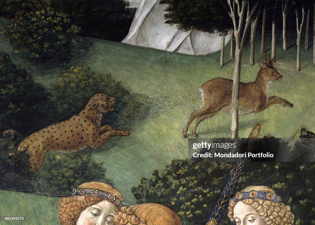 Journey of the Magi or Procession of the Magi, by Benozzo di Lese di Sandro detto Benozzo Gozzoli, 1459, 15th Century, fresco