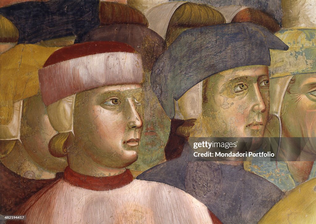 Franciscan Stories: Renunciation of belongings, by Giotto, 1297 - 1299, 13th Century, fresco, 230 x 270 cm