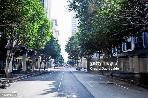 downtown los angeles, california, usa - via principale foto e immagini stock