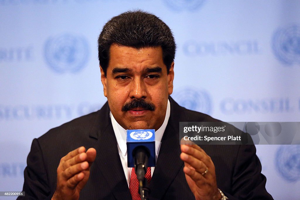 President Of Venezuela Nicolas Maduro Meets With United Nations Secretary General Ban Ki Moon