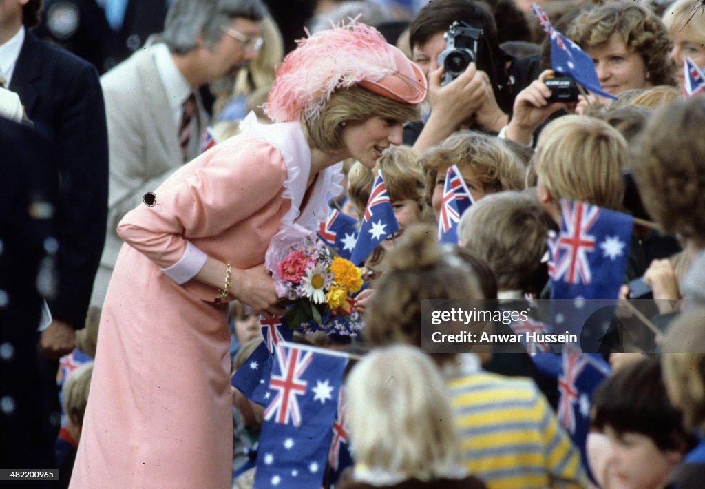 Prince Charles, Princess Diana and Prince William of Wales Visit to Australia and New Zealand 1983