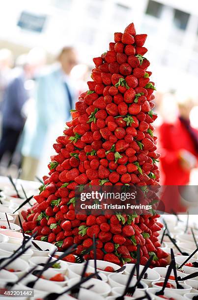 General views on day one of the Qatar Goodwood Festival at Goodwood Racecourse on July 28, 2015 in Chichester, England.