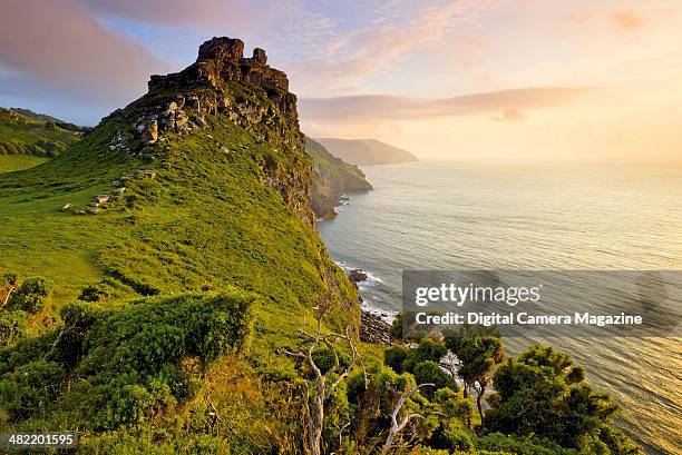 View along the rugged cliffs at Valley of the Rocks in north Devon, England, taken on June 29, 2013.