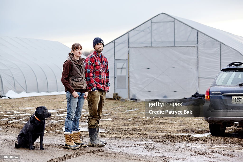 YOUNG FRAMERS USING GREENHOUSES DURING THE WINTER