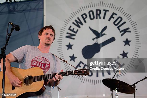 Sturgill Simpson performs during the Newport Folk Festival 2015 at Fort Adams State Park on July 24, 2015 in Newport, Rhode Island.