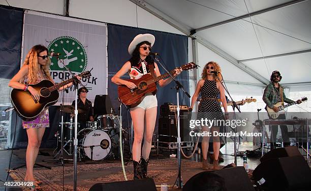 Nikki Lane performs during the Newport Folk Festival 2015 at Fort Adams State Park on July 24, 2015 in Newport, Rhode Island.