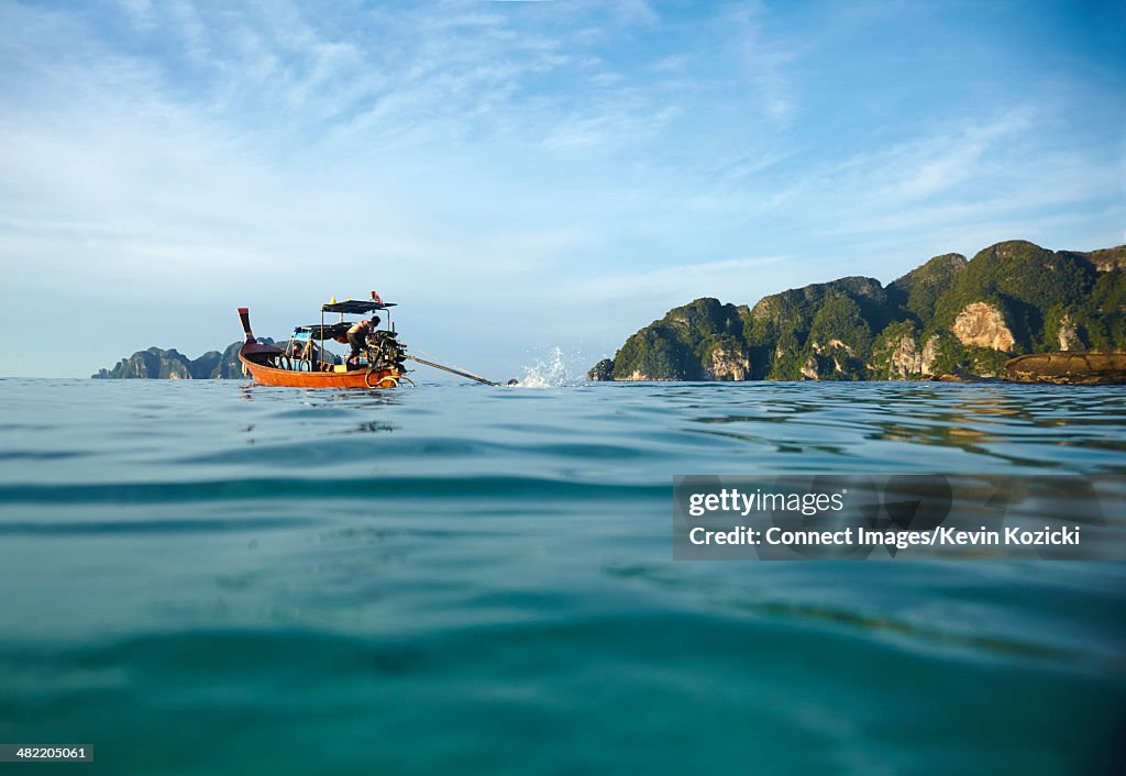 Boat at sea, Phi Phi Don, Thailand