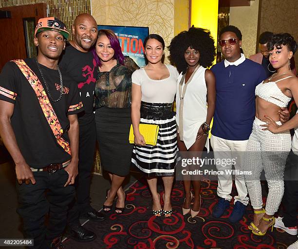 Jadarius Jenkins, Ryan Cameron, Khadiyah, Egypt Sherrod, Mushiya Tshikuka, Yung Joc and Shay "Buckeey'" Johnson attends "Vacation" Vip...