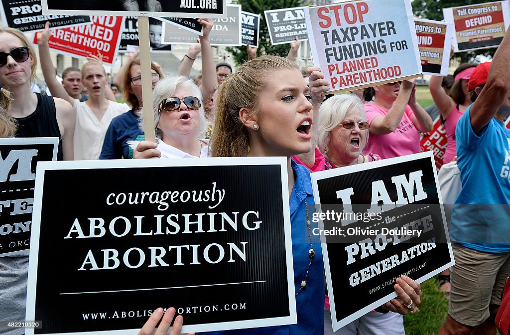 Rally Held In Support Of Cutting Planned Parenthood Funding - DC