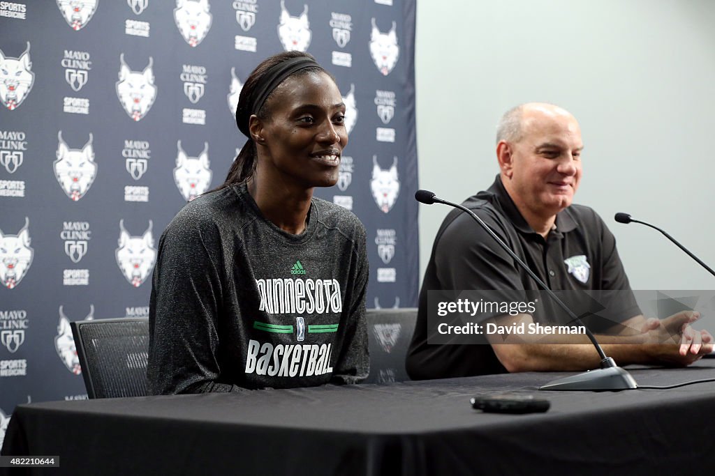 Sylvia Fowles of the MinnesotaLynx Press Conference