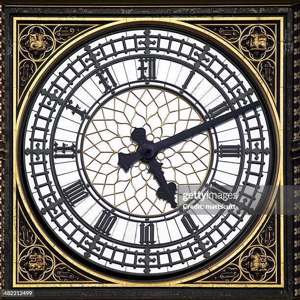 big ben clock face, london, england, uk - hours around the world stock pictures, royalty-free photos & images