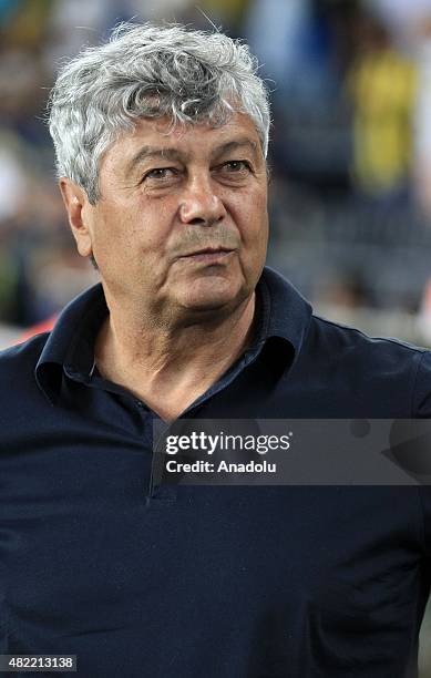 Head coach Mircea Lucescu of Shakhtar Donetsk seen during UEFA Champions League Third Qualifying Round 1st Leg match between Fenerbahce and Shakhtar...