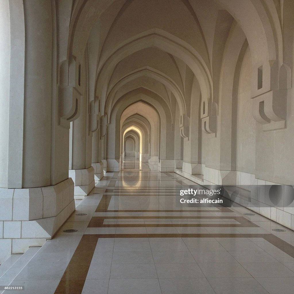 Oman, Muscat, Arches of Sultan's Palace