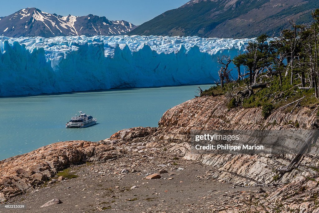 Perito Moreno glacier cruise boat  - Argentina