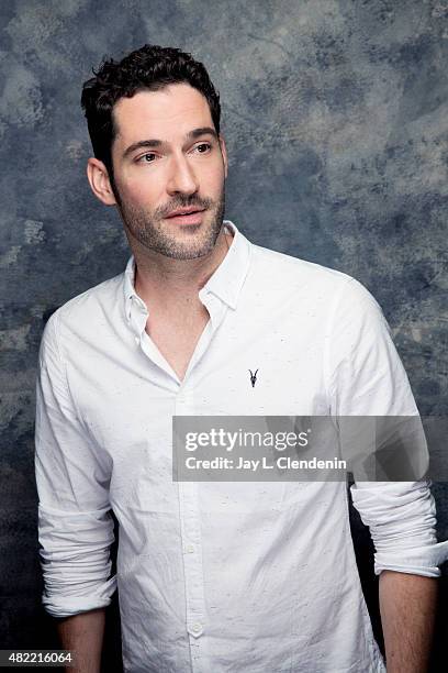 Actor Tom Ellis of 'Lucifer' poses for a portraits at Comic-Con International 2015 for Los Angeles Times on July 9, 2015 in San Diego, California....