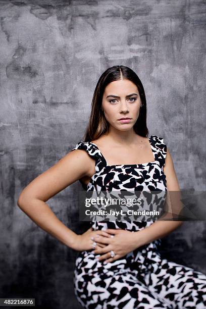 Lorenza Izzo of 'The Green Inferno' poses for a portrait at Comic-Con International 2015 for Los Angeles Times on July 9, 2015 in San Diego,...