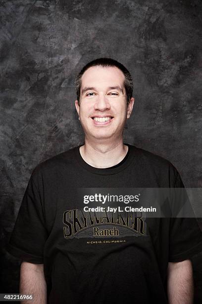 Matthew Senreich of 'Super Mansion' poses for a portrait at Comic-Con International 2015 for Los Angeles Times on July 9, 2015 in San Diego,...