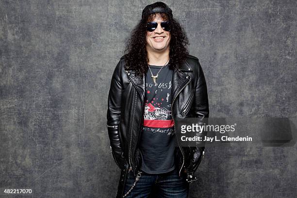 Slash poses for a portrait at Comic-Con International 2015 for Los Angeles Times on July 9, 2015 in San Diego, California. PUBLISHED IMAGE. CREDIT...