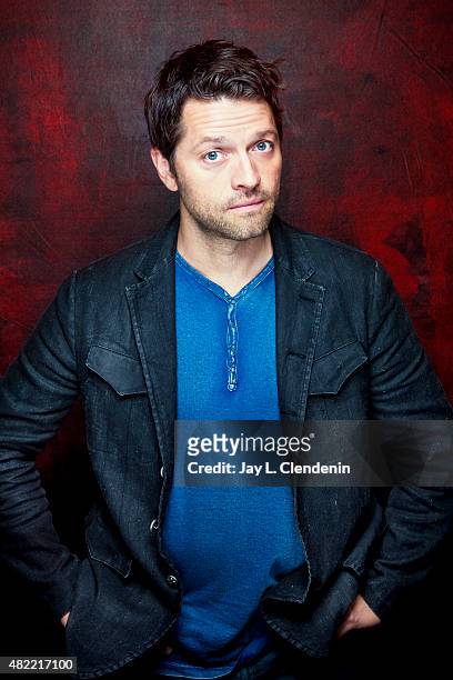 Actor Misha Collins of 'Supernatural' poses for a portrait at Comic-Con International 2015 for Los Angeles Times on July 9, 2015 in San Diego,...