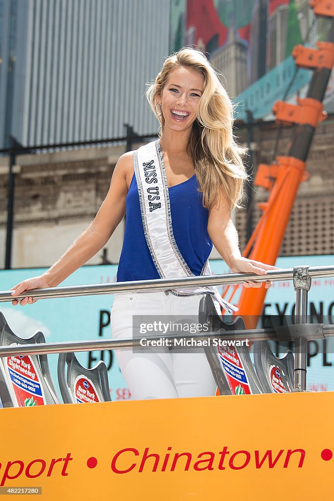 Miss USA 2015 Olivia Jordan Takes Gray Line CitySightseeing Tour