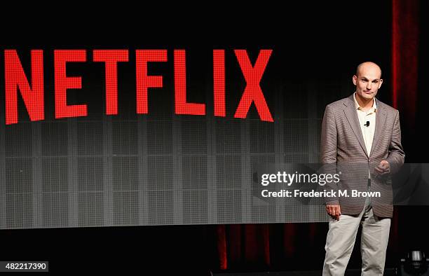 Netflix VP of Product Innovation Todd Yellin speaks onstage during the Your Netflix discussion at the Netflix portion of the 2015 Summer TCA Tour at...