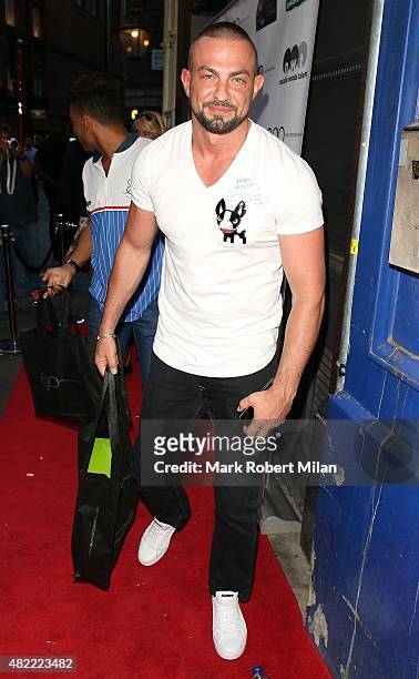 Robin Windsor attending the Macmillan Cancer Support's one-off blow-dry bar on July 28, 2015 in London, England.