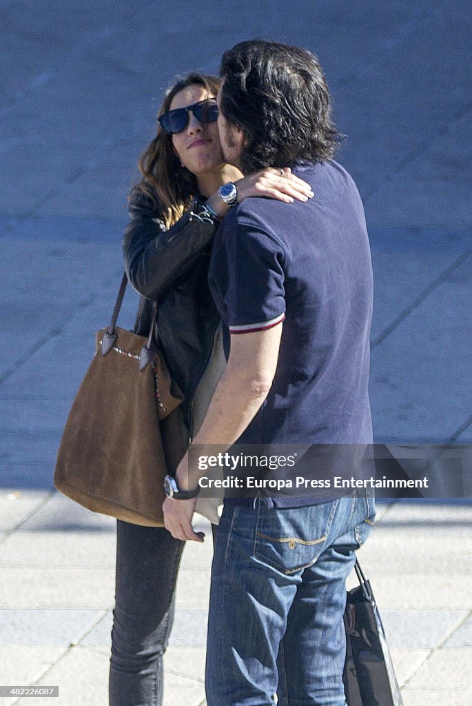 Celebrities Sighting In Madrid - April 02, 2014