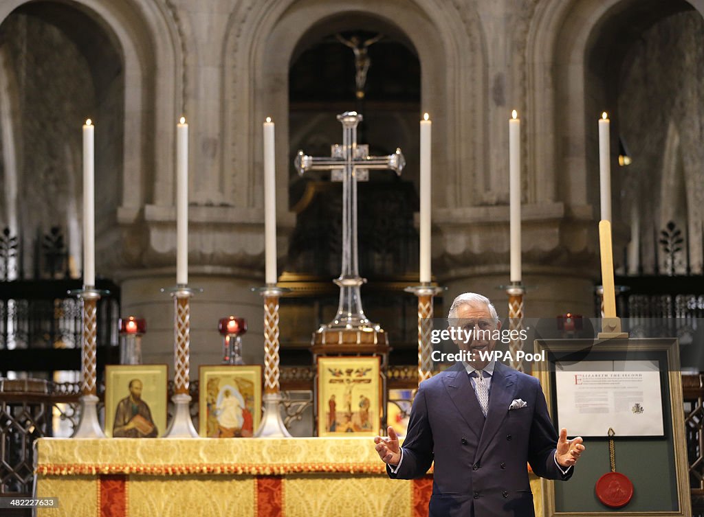 The Prince Of Wales Attends Presentation Of The Royal Charter To The Worshipful Company Of Hackney Carriage Drivers