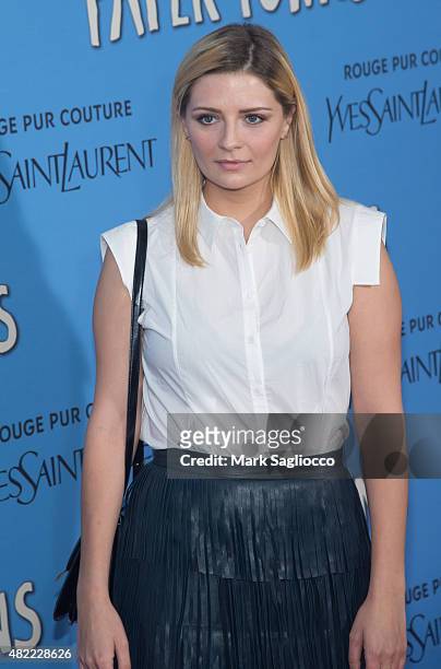 Actress Mischa Barton attends the "Paper Towns" New York premiere at the AMC Loews Lincoln Square on July 21, 2015 in New York City.