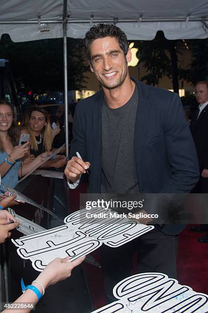 Model Gabriel Chytry attends the "Paper Towns" New York premiere at AMC Loews Lincoln Square on July 21, 2015 in New York City.